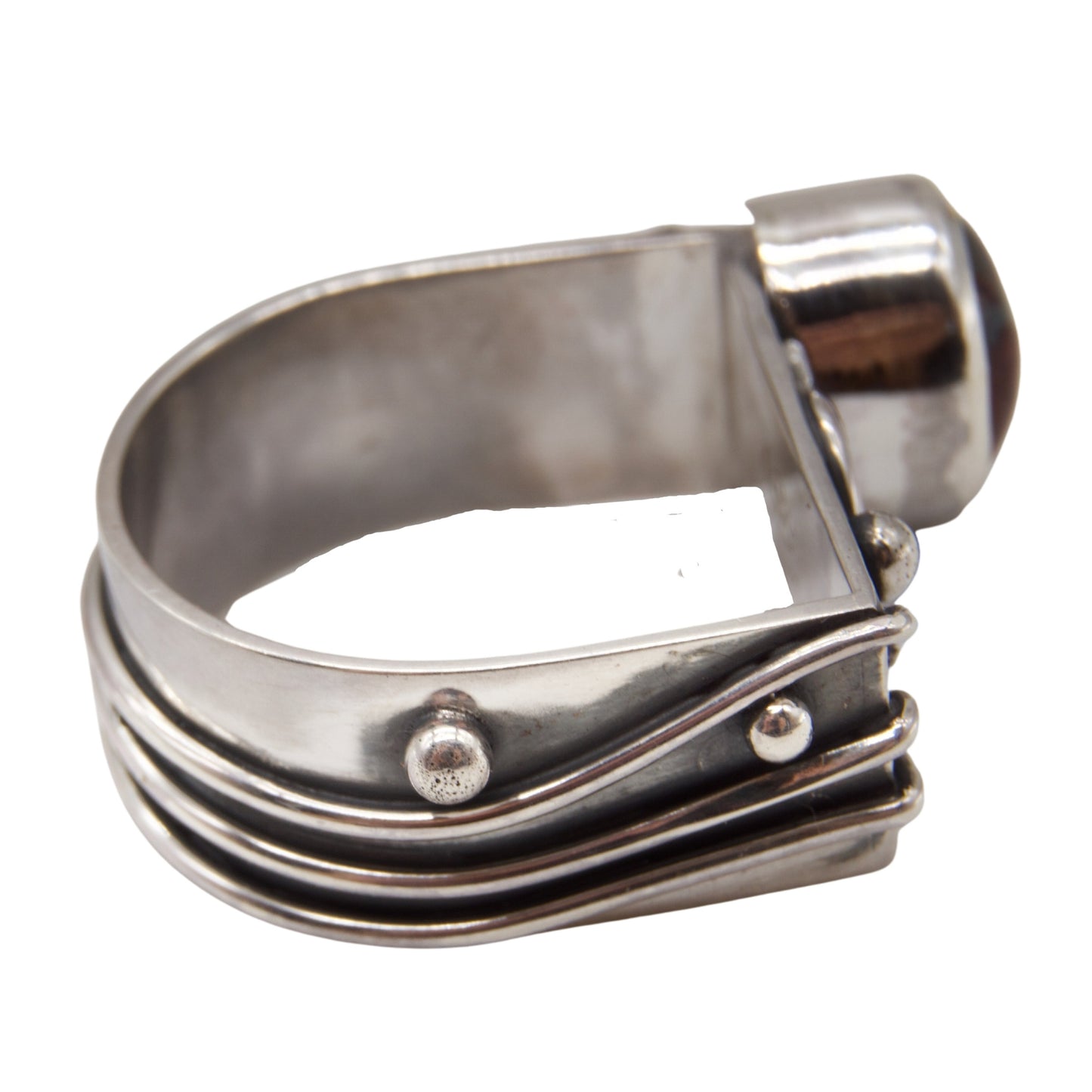 Abstract Alchemy Ring-Blue Mexican Opal