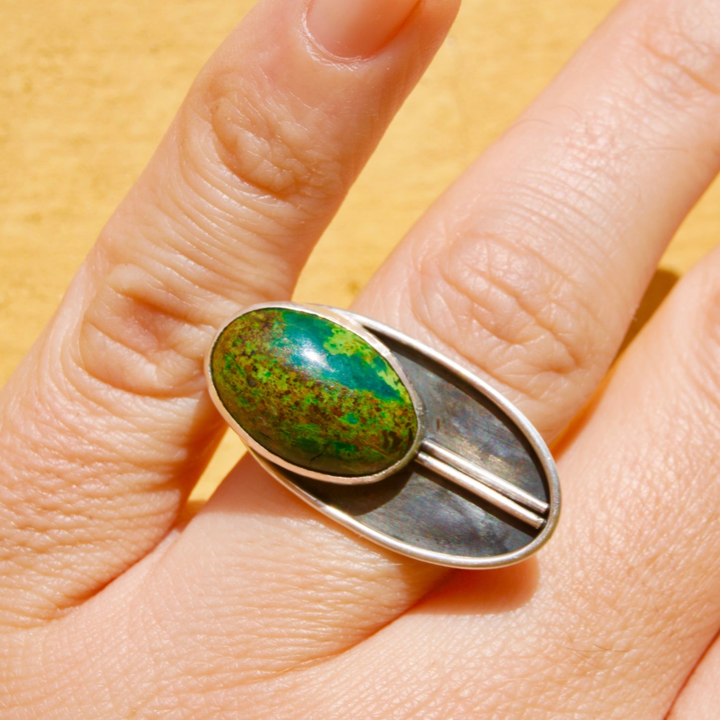 Cicada Chrysocolla Ring