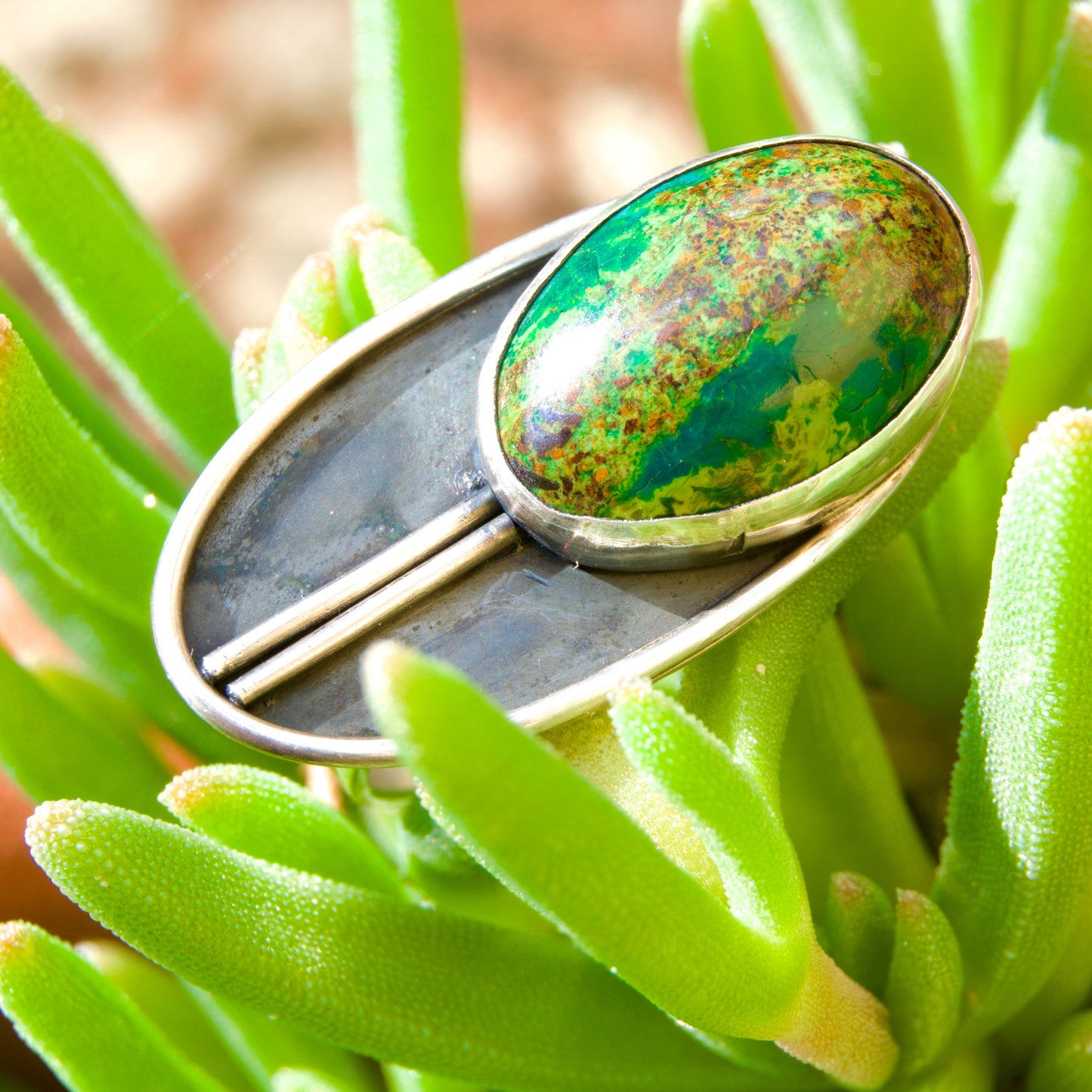 Cicada Chrysocolla Ring
