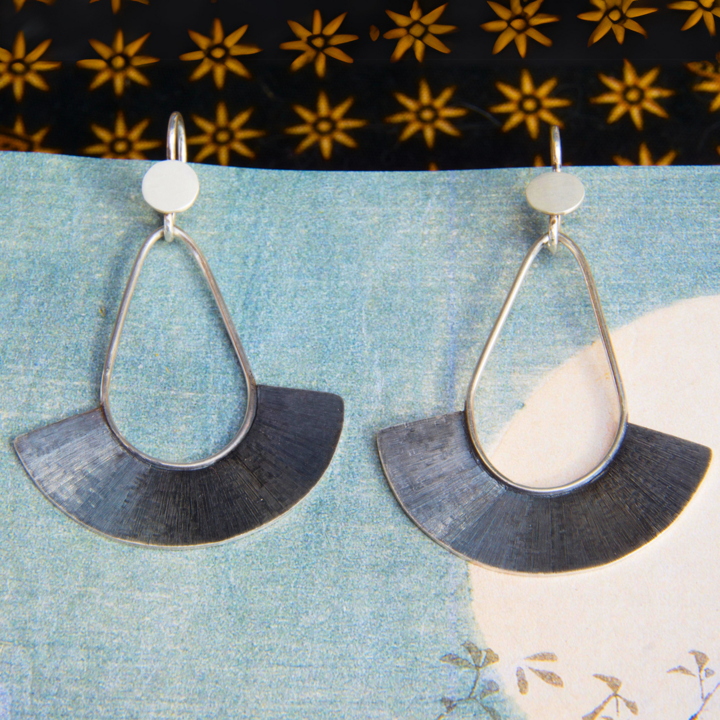 Night or Day Drops-Reversible Earrings