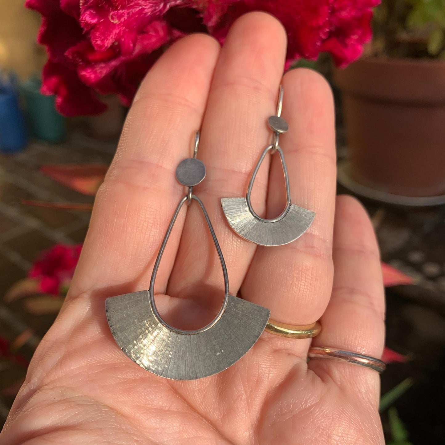 Night or Day Drops-Reversible Earrings