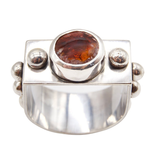 Rebel's Flame-Fire Opal Ring