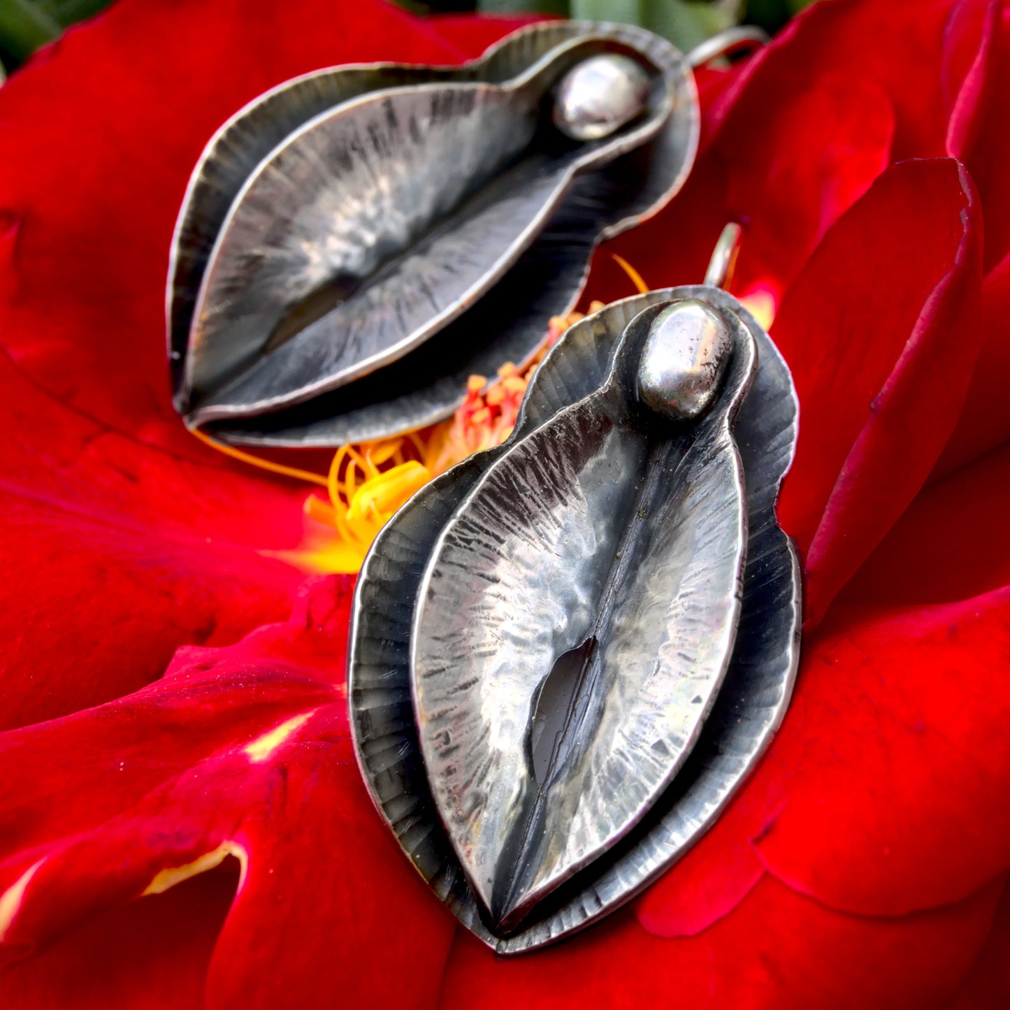 Sculptural Yoni Earrings