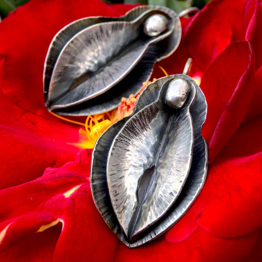 Sculptural Yoni Earrings