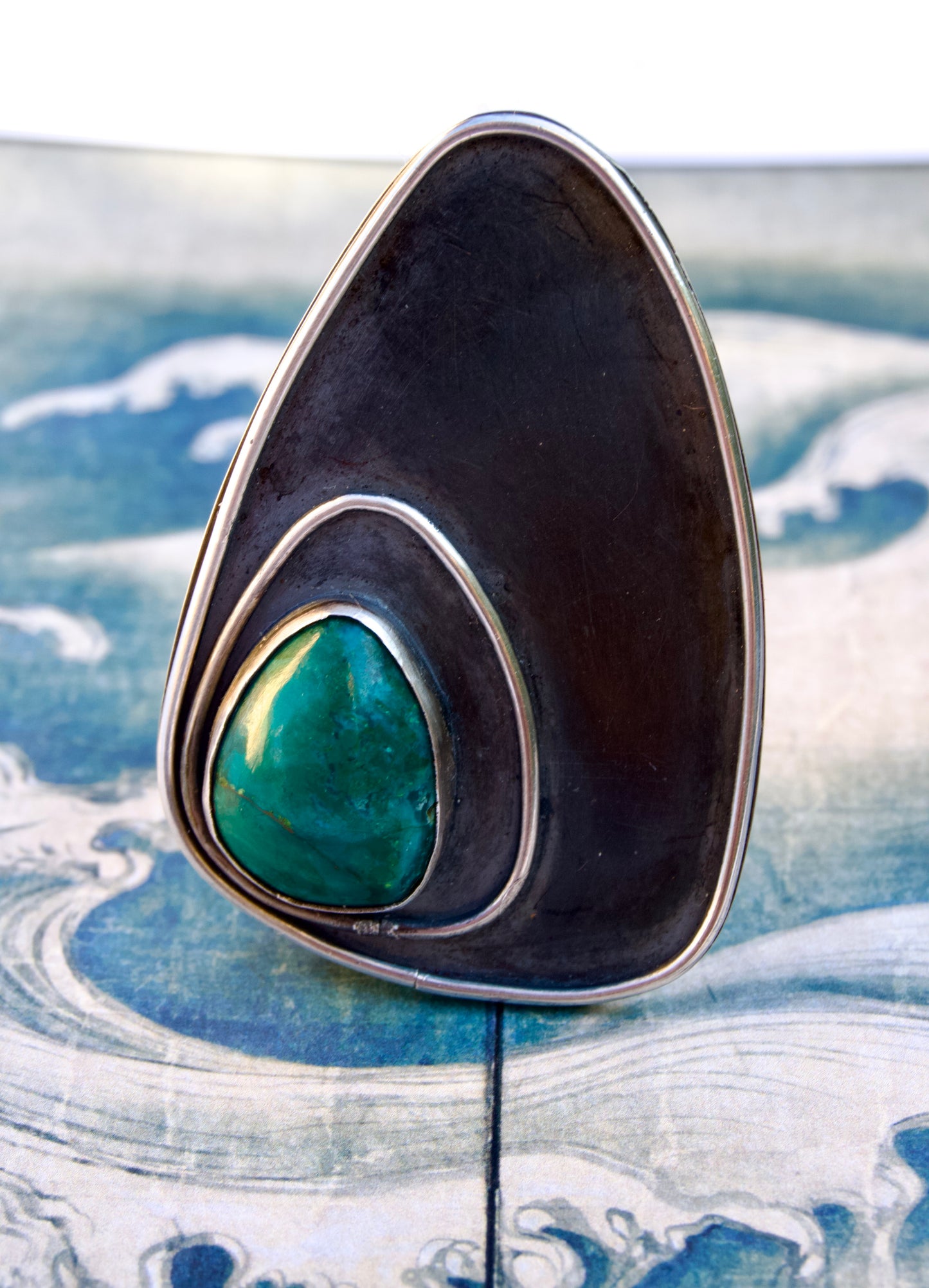 Ripples Chrysocolla Ring