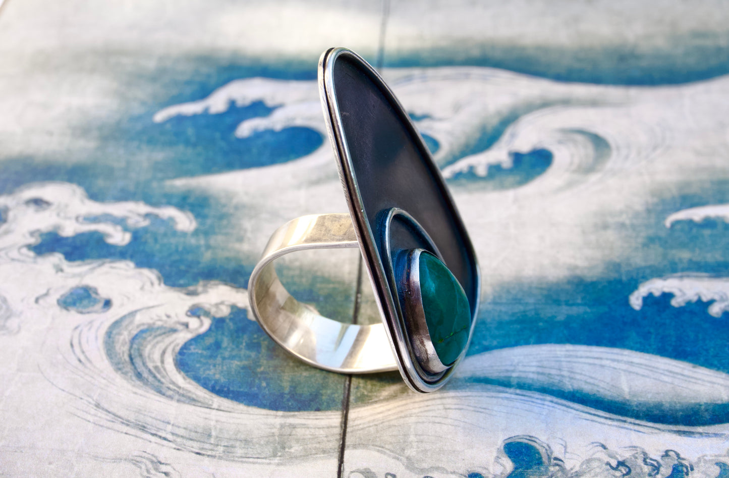 Ripples Chrysocolla Ring