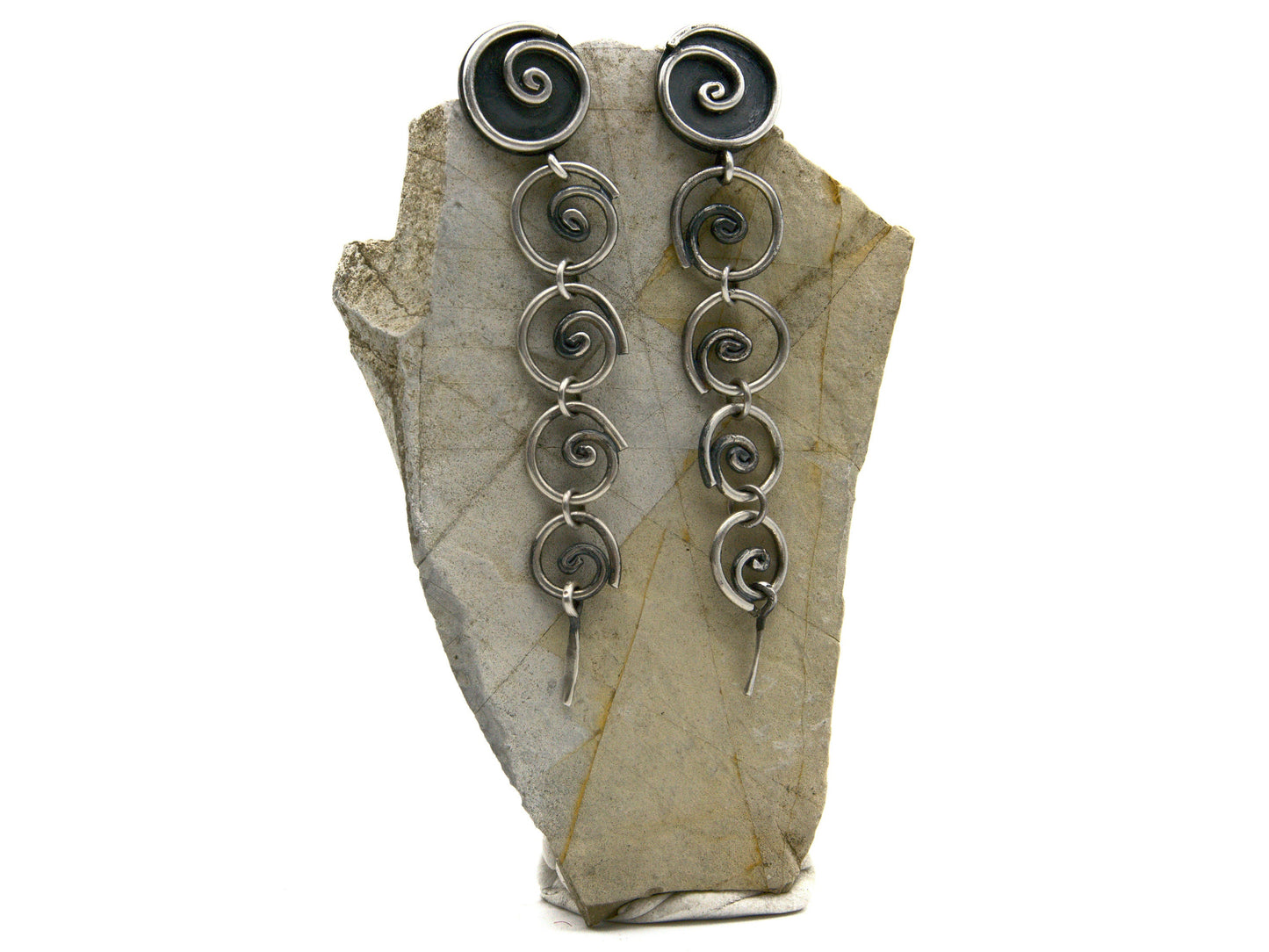 Spiraling Dangly Earrings