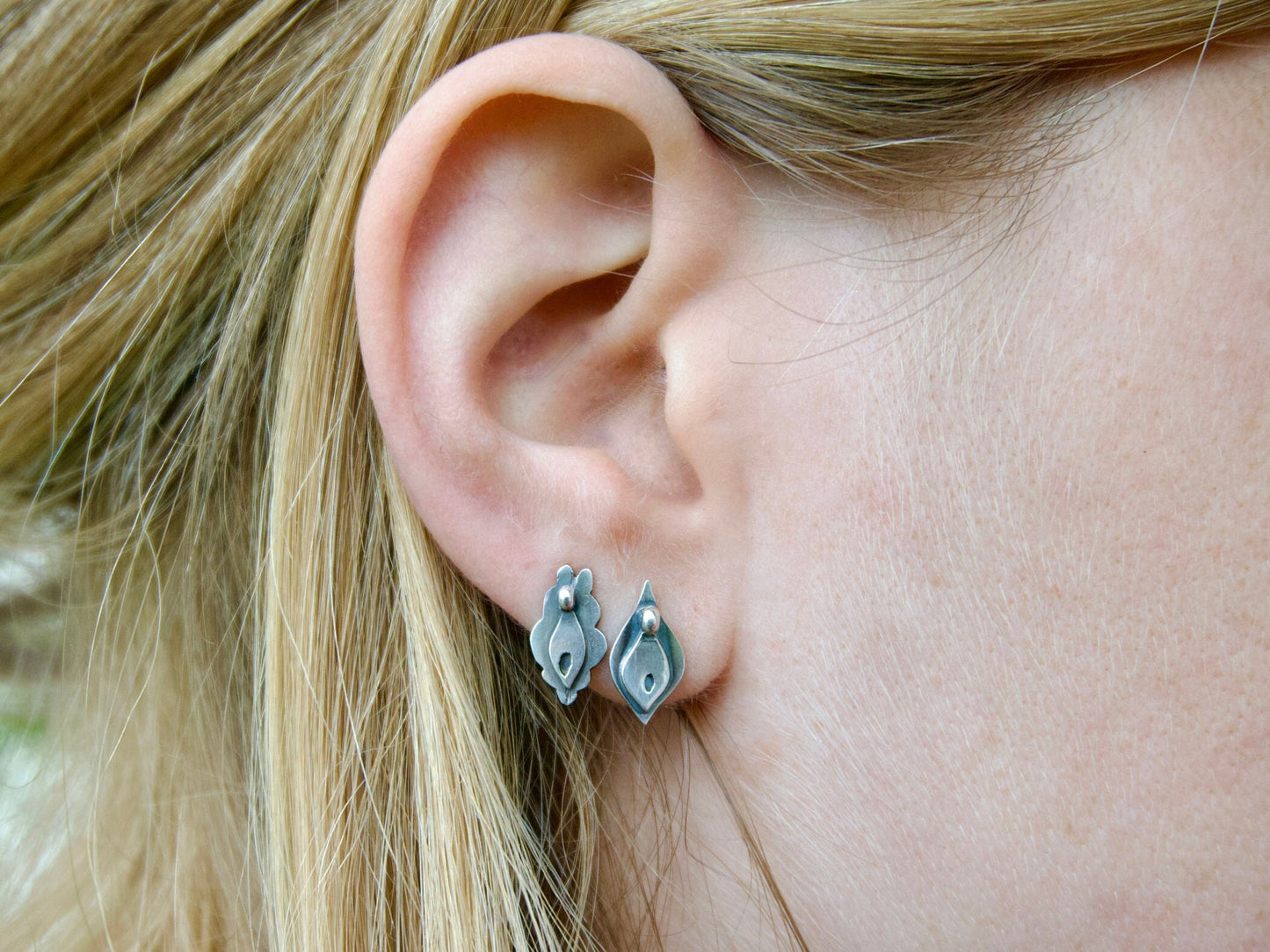Yoni Studs Collection, (Three pairs)