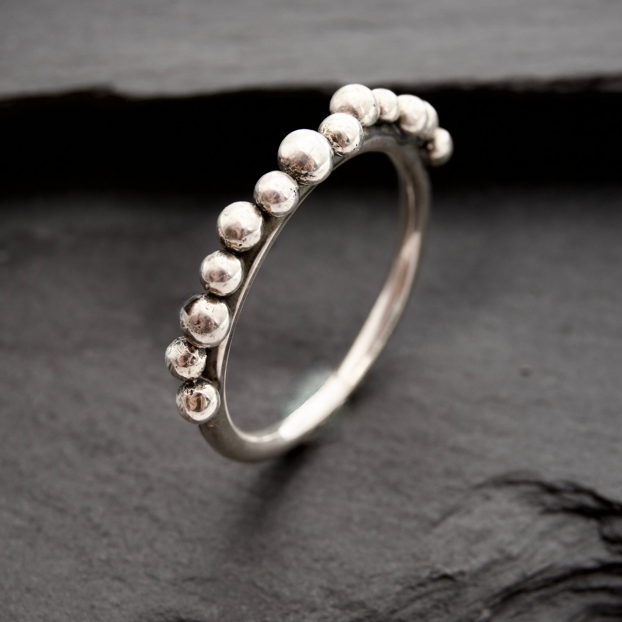 Sterling store Silver Pearl Stacker Rings / Stackers /