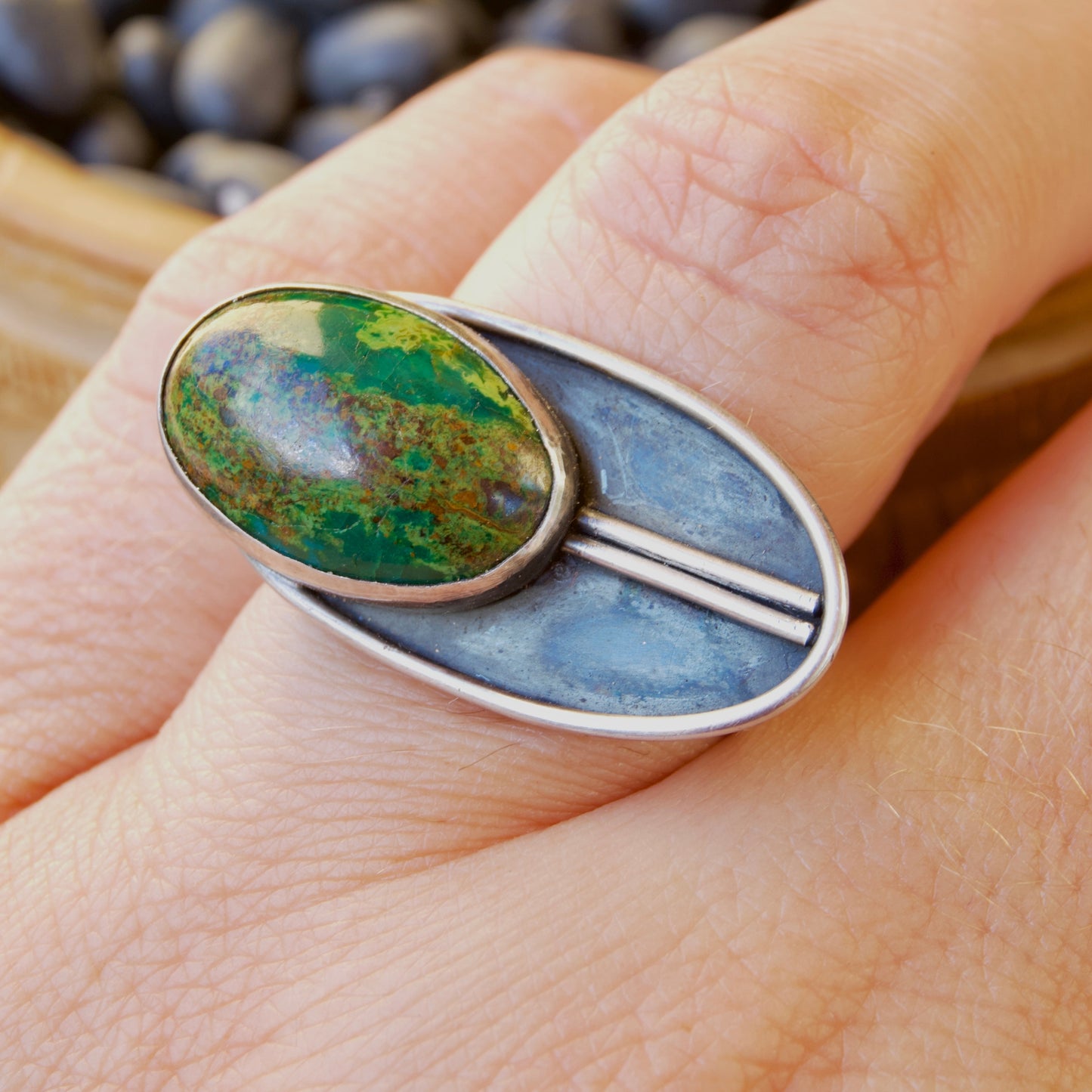 Cicada Chrysocolla Ring