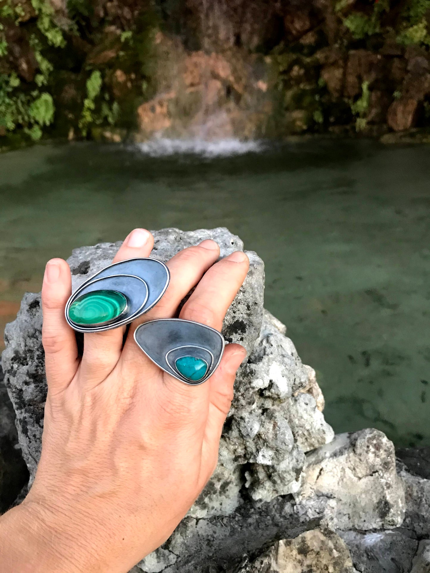 Ripples Chrysocolla Ring